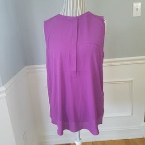 Sleeveless Henley Blouse